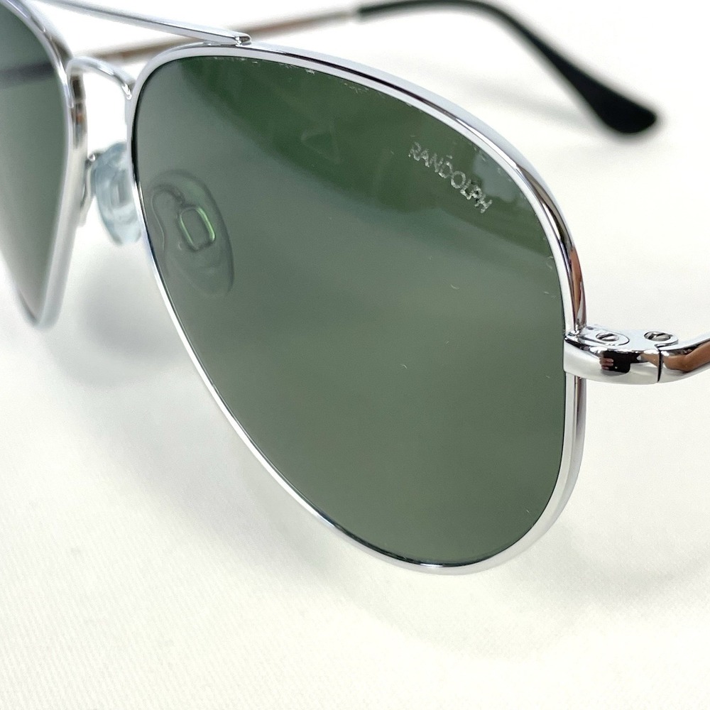 Randolph Engineering Concorde CR074 Sunglasses 57mm Chrome Polarized USA - Picture 7 of 14